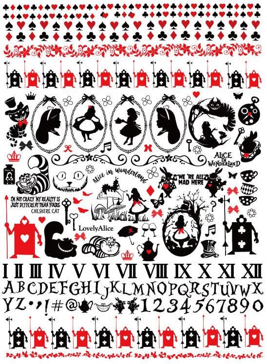 set割引】2枚セット NEW！白磁用LovelyAlice・SweetAlice（ポーセリン