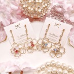 《 桜ワイヤービジュー 》 ピアス/イヤリング