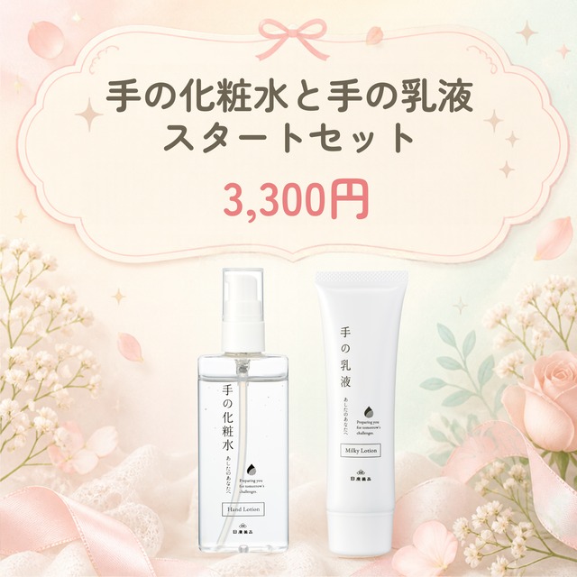 手の化粧水と手の乳液スタートセット【送料無料】