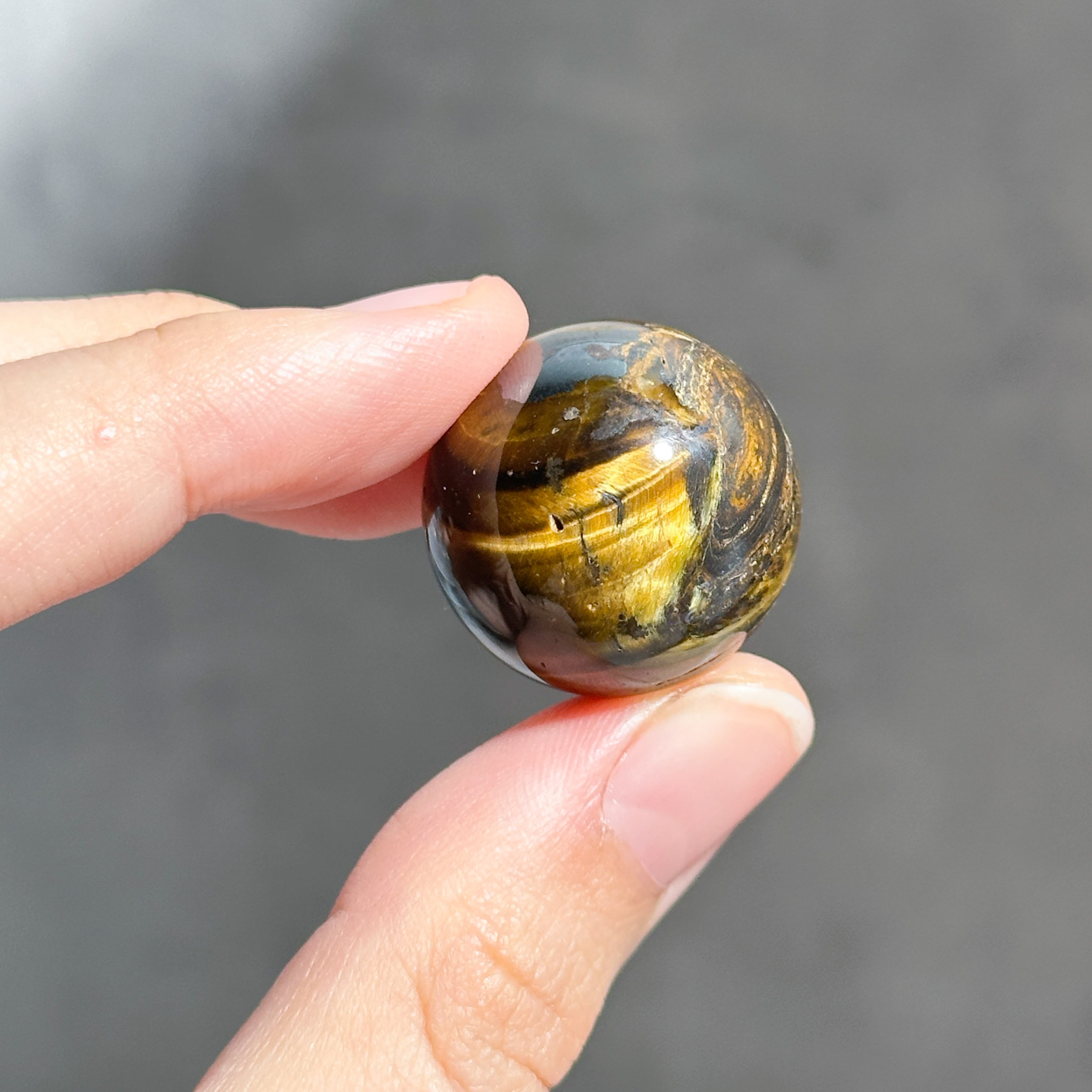 タイガーアイ スフィア（丸玉）53◇ Tiger's eye ◇天然石・鉱物