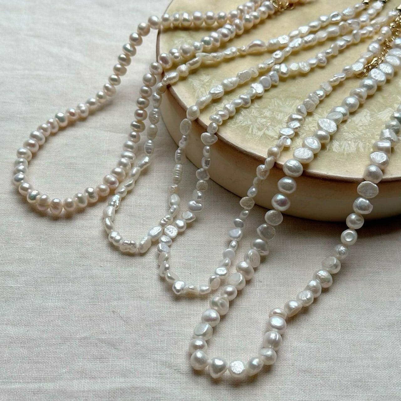 【SELECT】淡水パール ショートネックレス