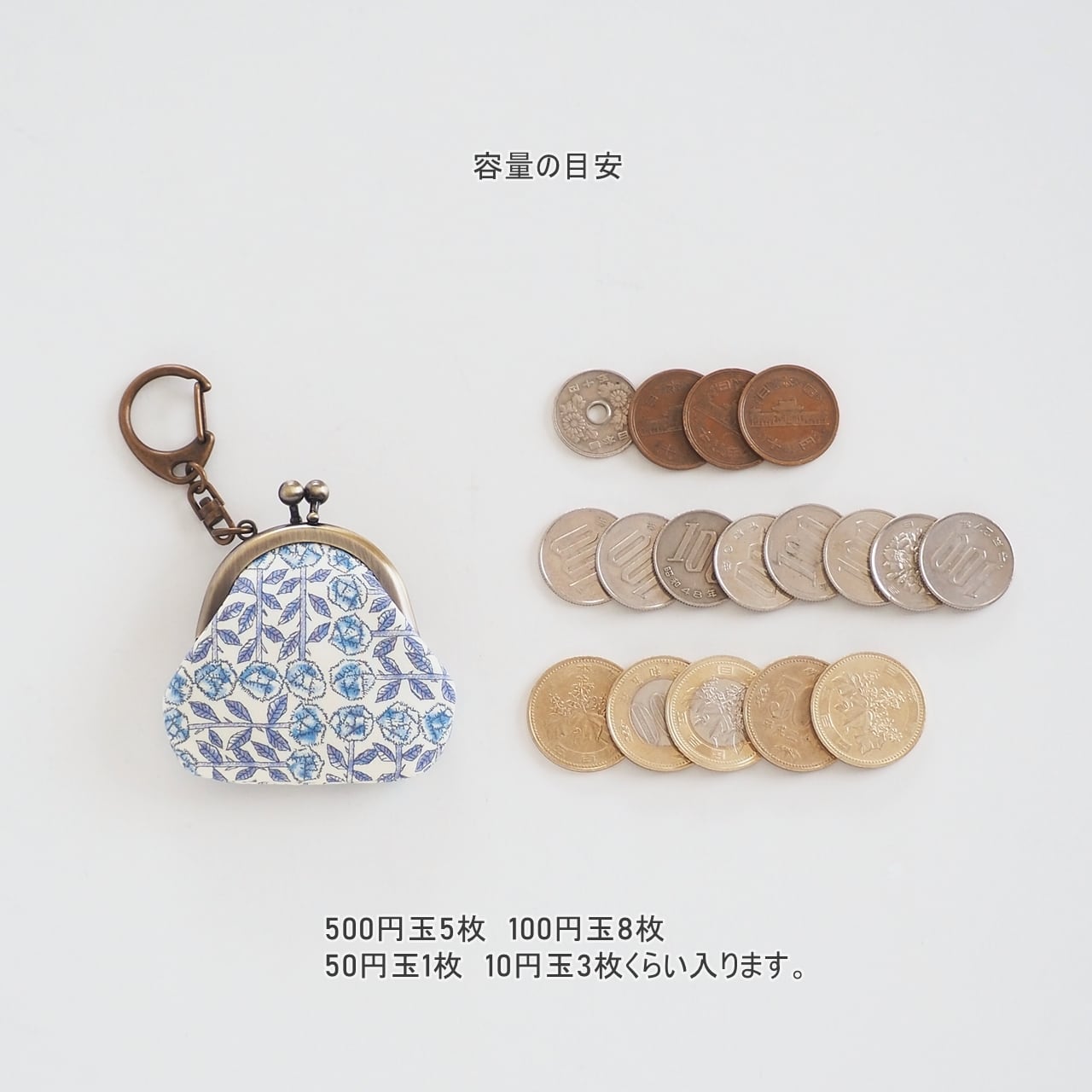 □ミニがま口キーホルダー / カラフルドット□ chloe(coldot