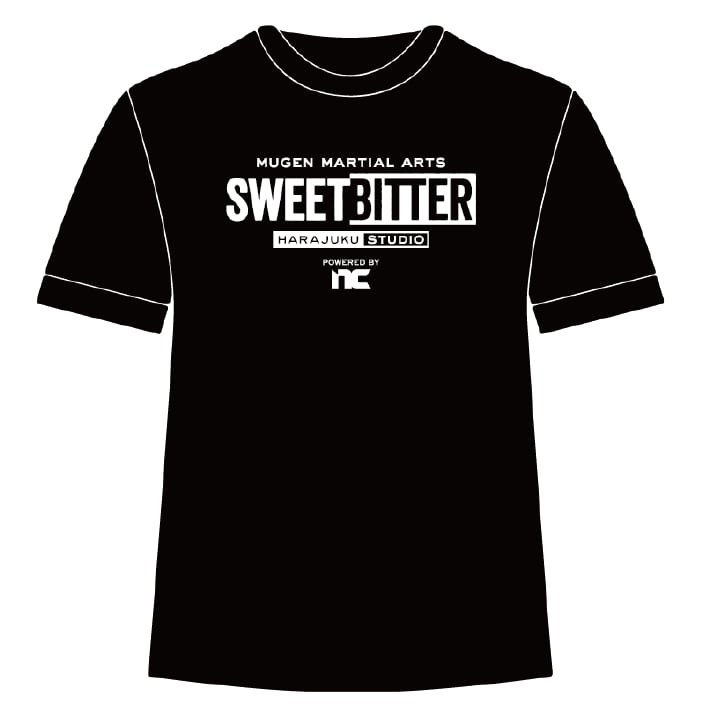 【MUGEN MARTIAL ARTS SWEET BITTER POWERED BY NC】 Tシャツ　ブラック