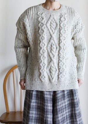 ARAN WOOLLEN MILLS - VENTED ARAN SWEATER アランセーター - Aran Nep