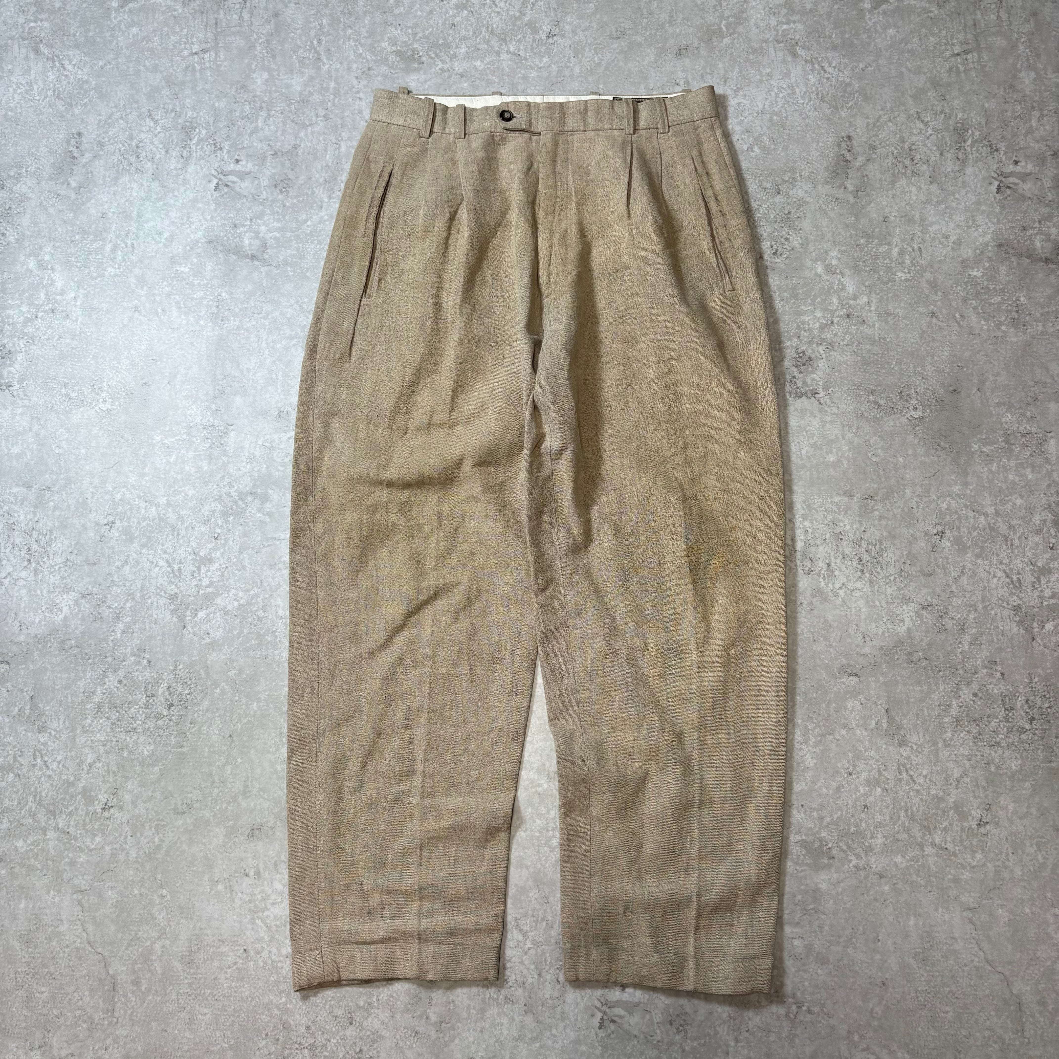 1990s "J.RIGGINGS" Linen×Cotton Slacks