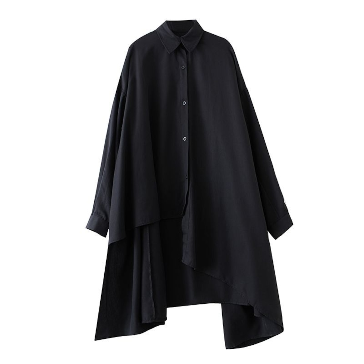 アシンメトリーデザイン シャツチュニック 00159