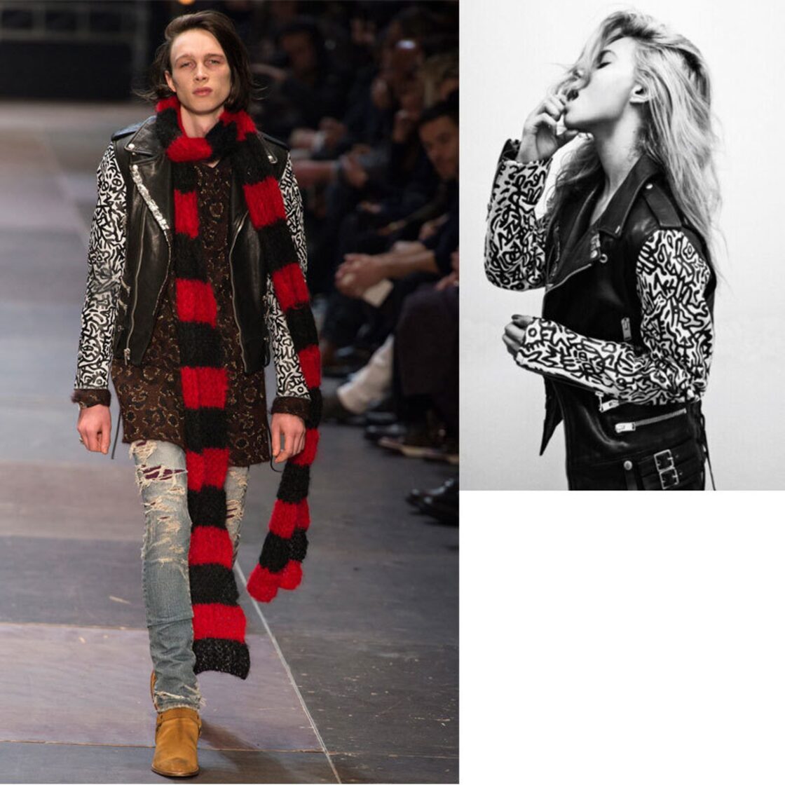 エディ期☆超レア13AW☆Saint Laurent Paris サンローラン パリ Sumi 