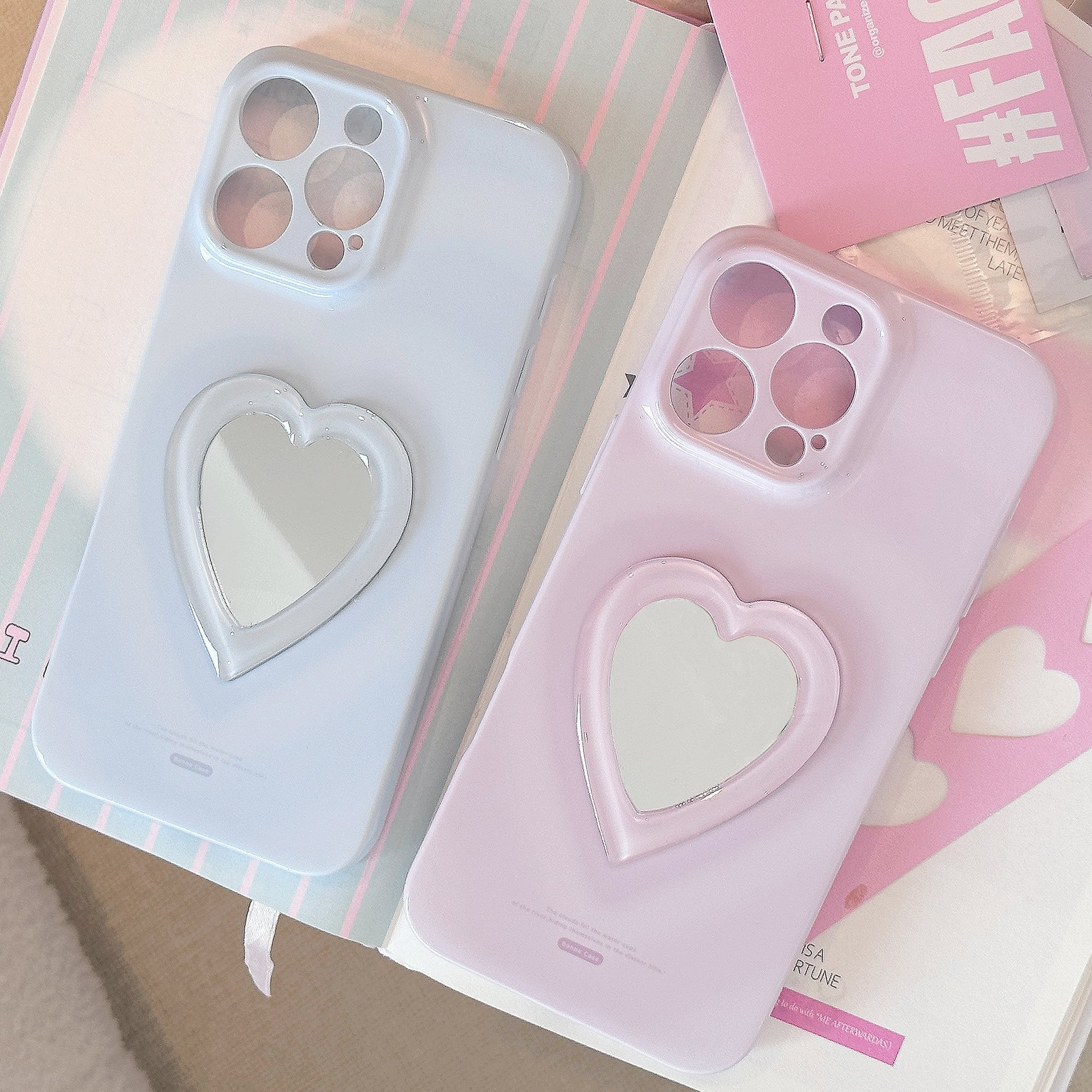 新作☆ピンクミラーハートに名前が入れられるスマホケース iPhone【鏡面 ミラー付き】 | おしゃれなスマホケース専門店 ninufa.