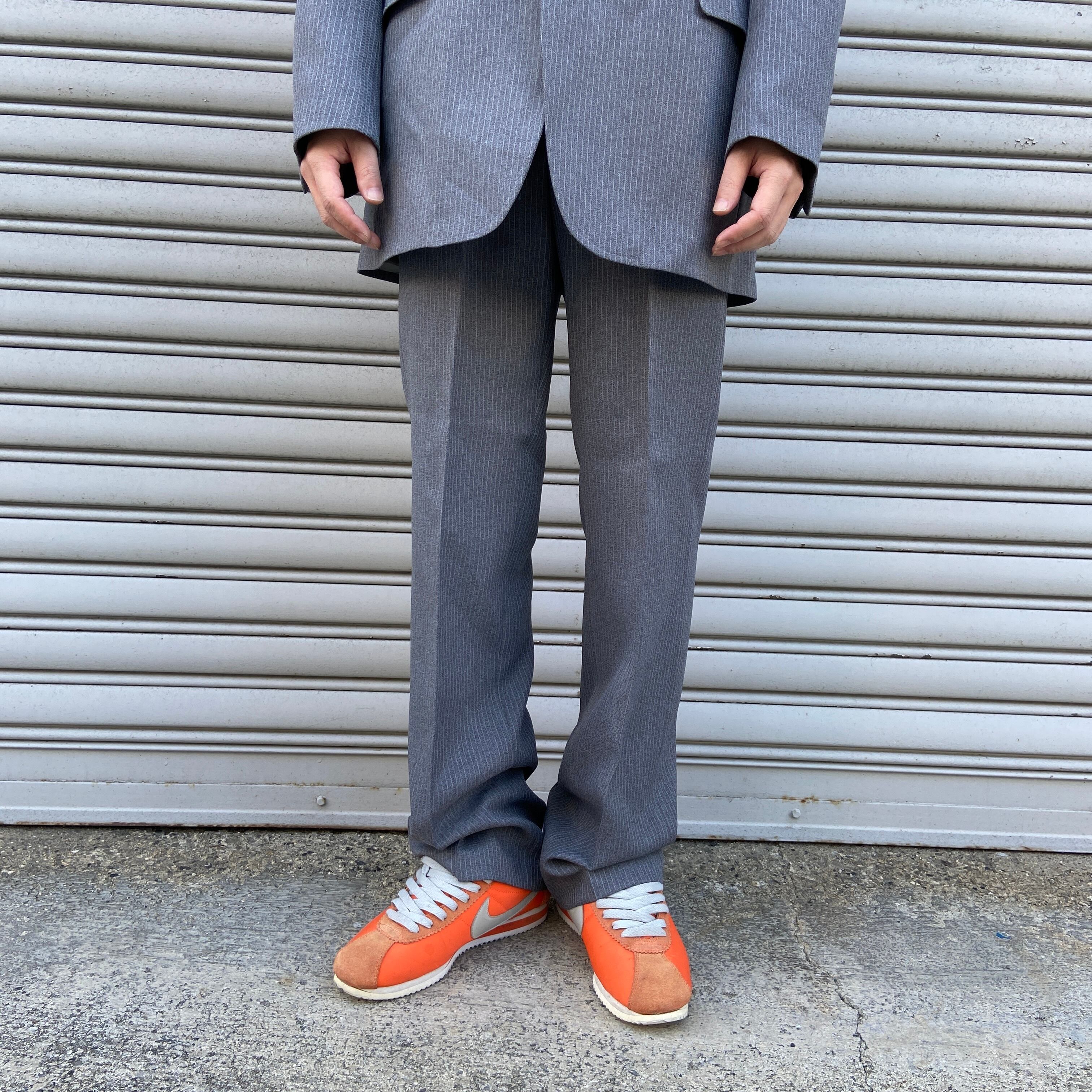 70s USA製 リーバイス アクションスーツセットアップ ストライプ柄