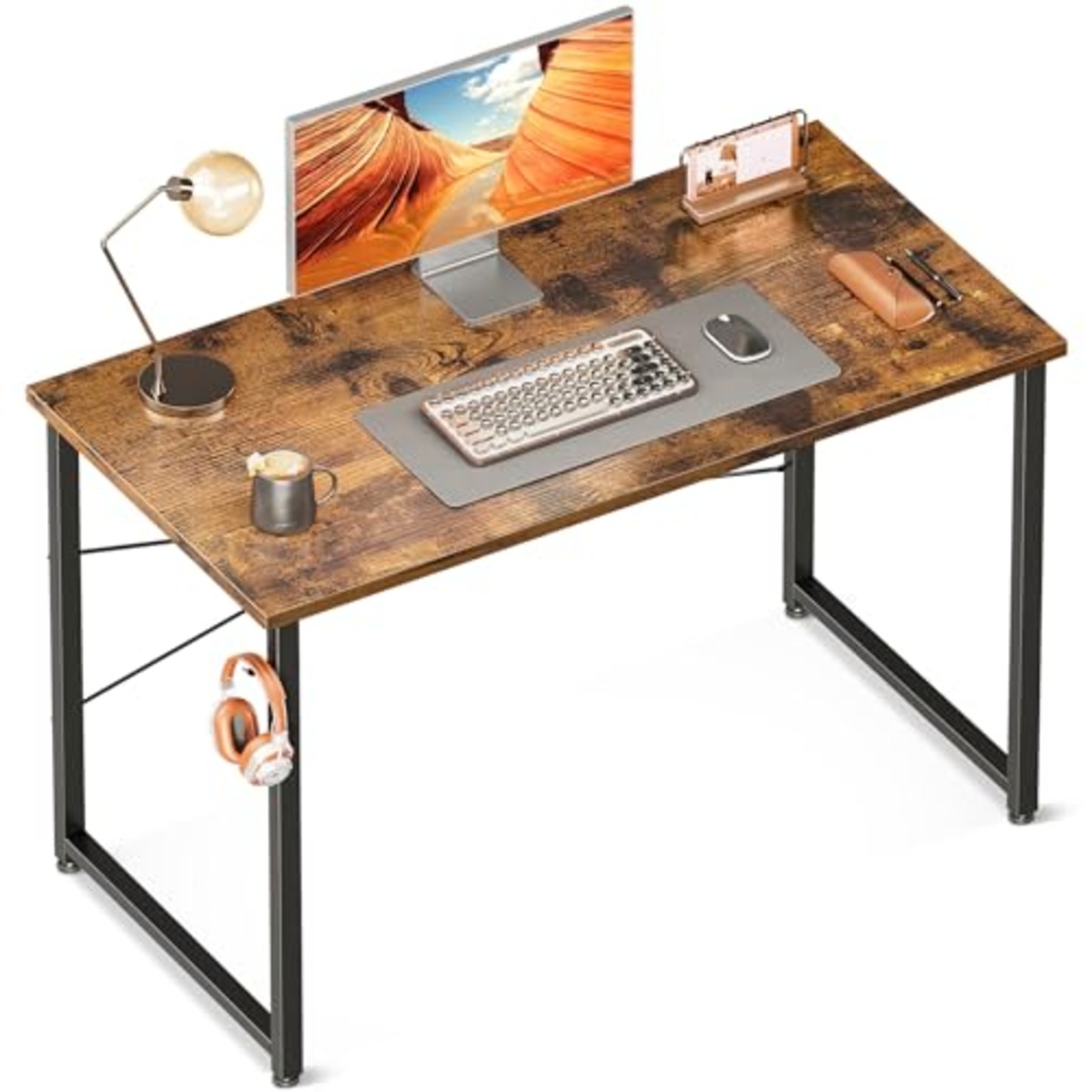 ODK デスク 机 pcデスク 幅100cm ゲーミングデスク パソコンデスク シンプルデスク 桌子 computer desk 学習机 ...