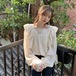 ✞ ラッフルスリーブシャツブラウス スウィート スクウェア ステッチ ✞ゴスロリ SM ミリ 甘ロリ クラロリ 和ロリ エレガント 黒ロリ 姫ロリ 華ロリ BB-BB43148756200