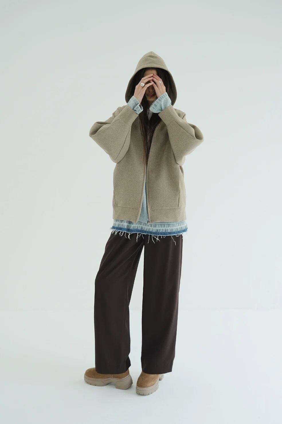 CLANE(クラネ) BASIC TUCK PANTS BROWN | サウスオレンジ｜メンズ