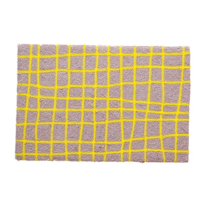 Goma Rectangle Mat Narrow check 60cm×40cm ゴマ レクタングルマット ラグ