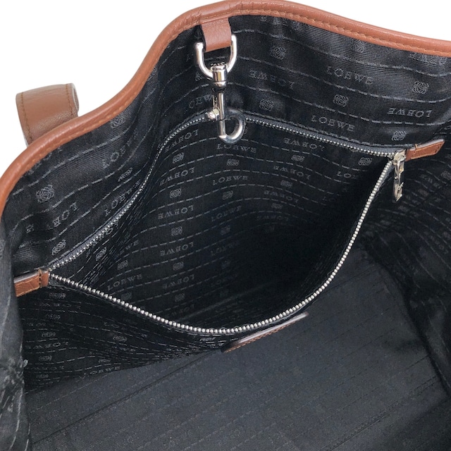 LOEWE ロエベ ヘリテージ トートバッグ ブラウン レザー vintage ヴィンテージ オールド 6rmryp