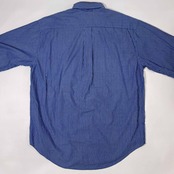 90s TOMMY HILFIGER トミーヒルフィガー ストライプ BD ボタンダウン 長袖シャツ M/ブルー メンズ ビンテージ