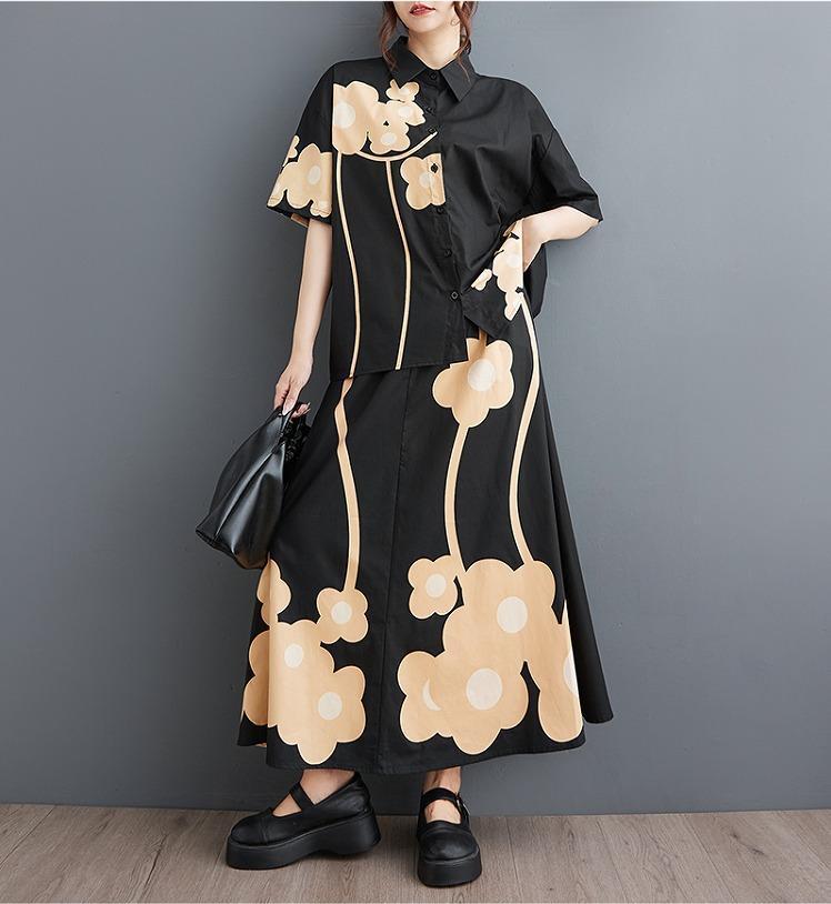 大きいサイズ レディース セットアップ トップス シャツ 春夏 秋 新品