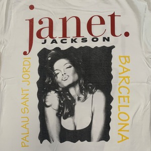 12437 ジャネットジャクソン バンドTシャツ 両面プリント 半袖 L