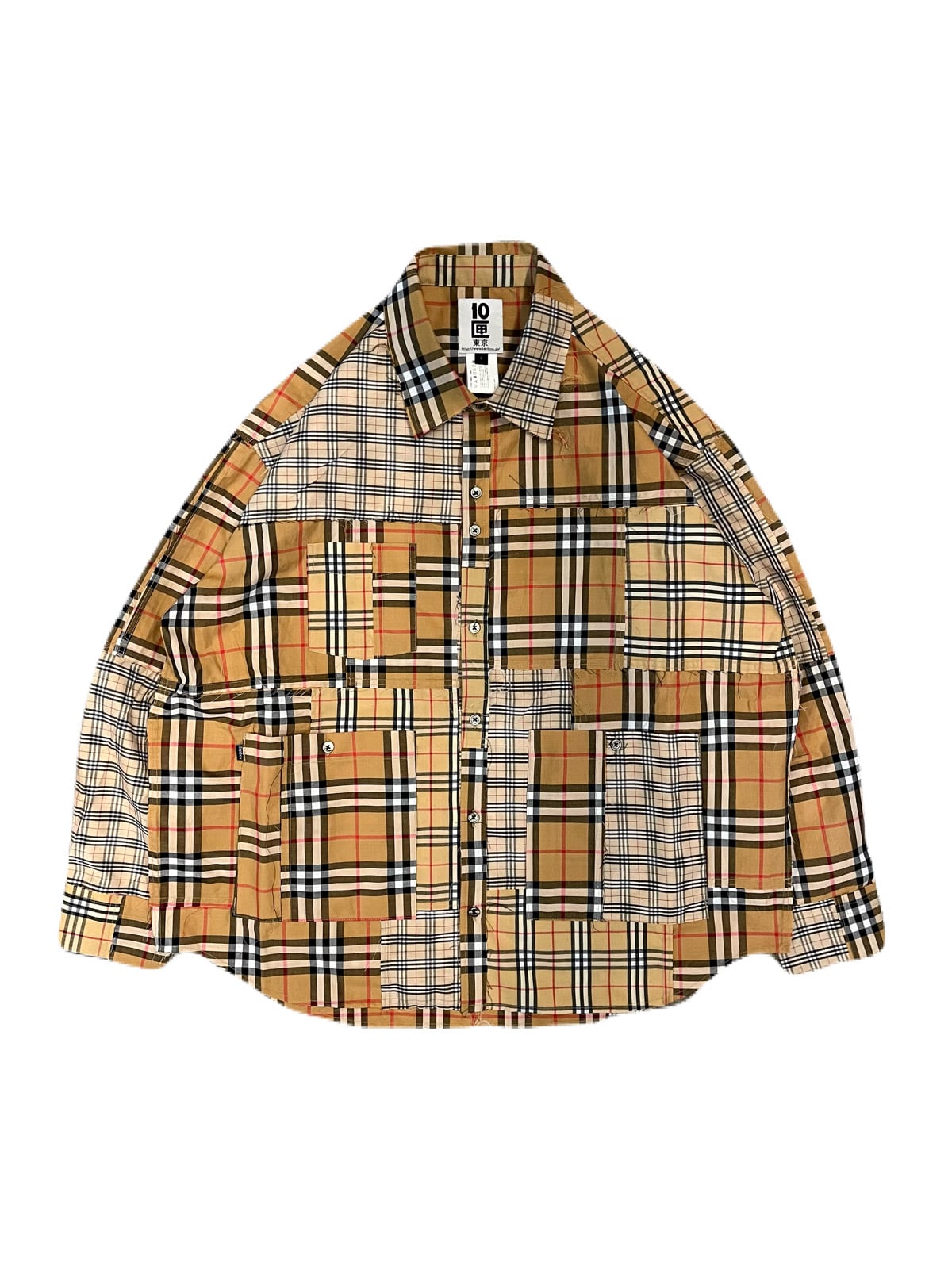 PUNCHLINEのNaive Check Shirt 全4色 Patchwork novacheck shirt | TENBOX