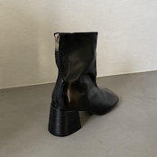【受注予約:11月下旬入荷予定】Bronze fade square toe boots/black