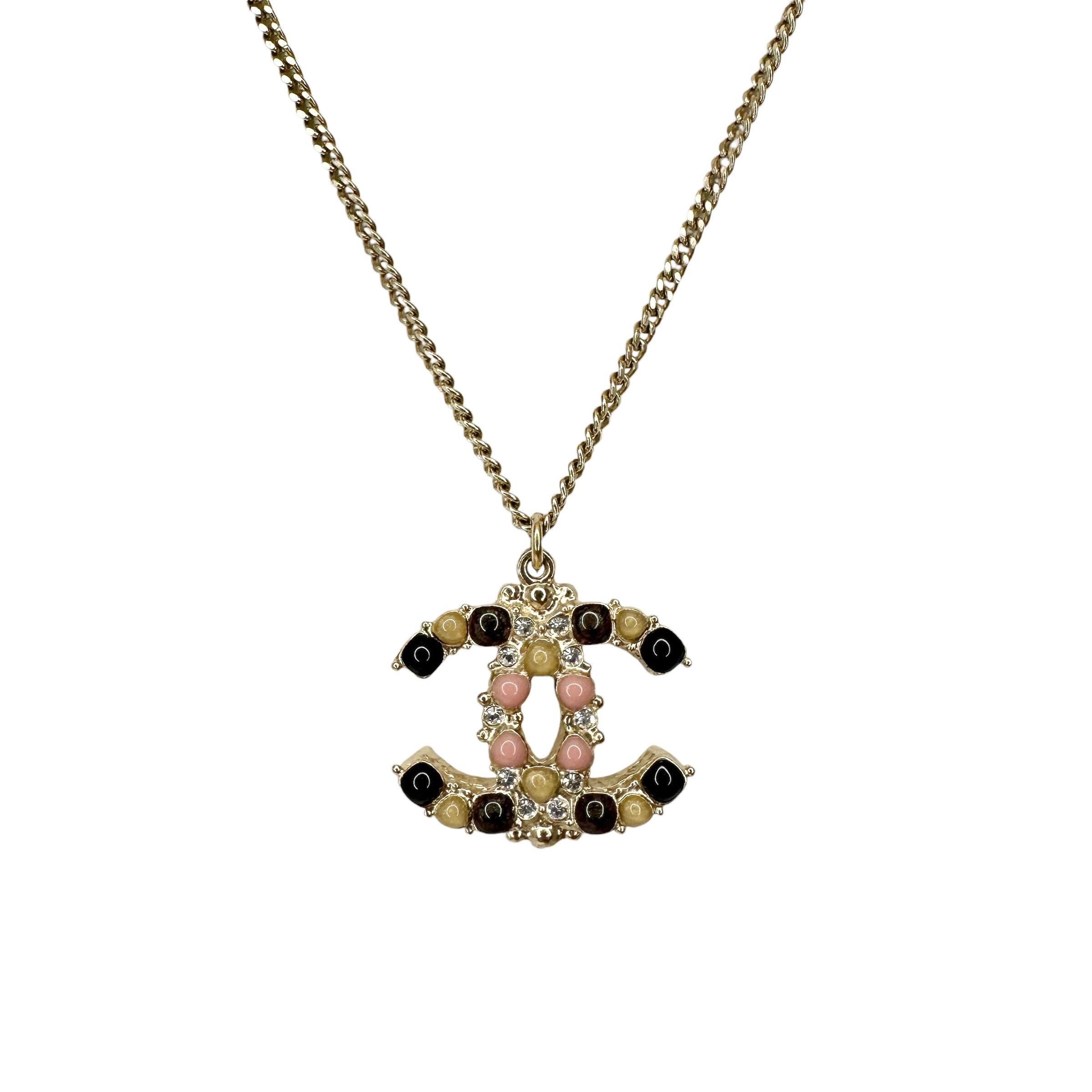 CHANEL シャネル ネックレス ココマーク ラインストーン ゴールド アクセサリー 11863-202311