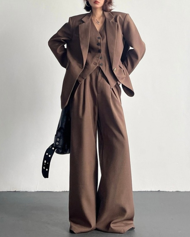 Tailored Three Piece Set Up［A0522］