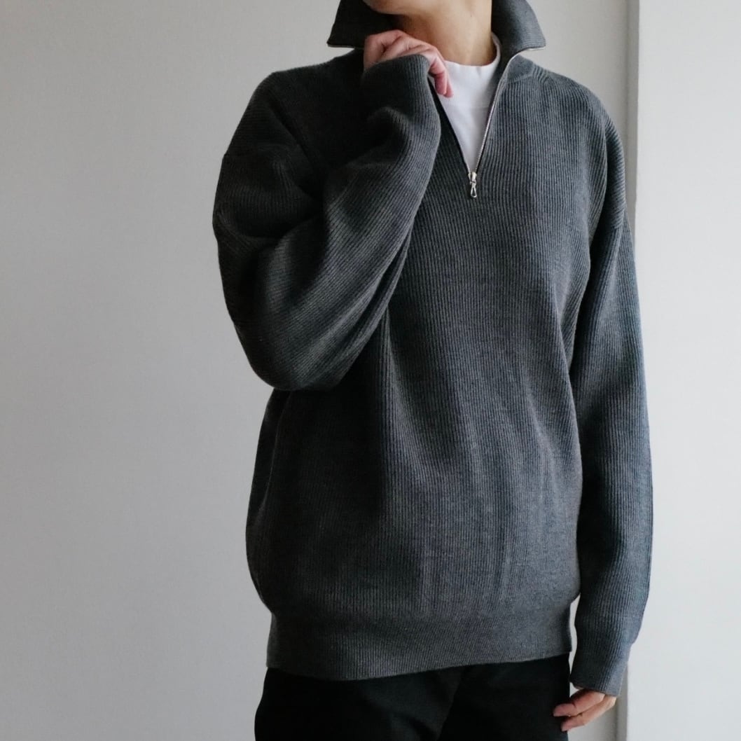 Graphpaper ｜ High Density High Neck Zip Knit | HJ GALLERY