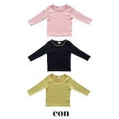 韓国子供服 / 26Autumn / CON / ピンコットTシャツ / キッズ / 秋服 *1~4*