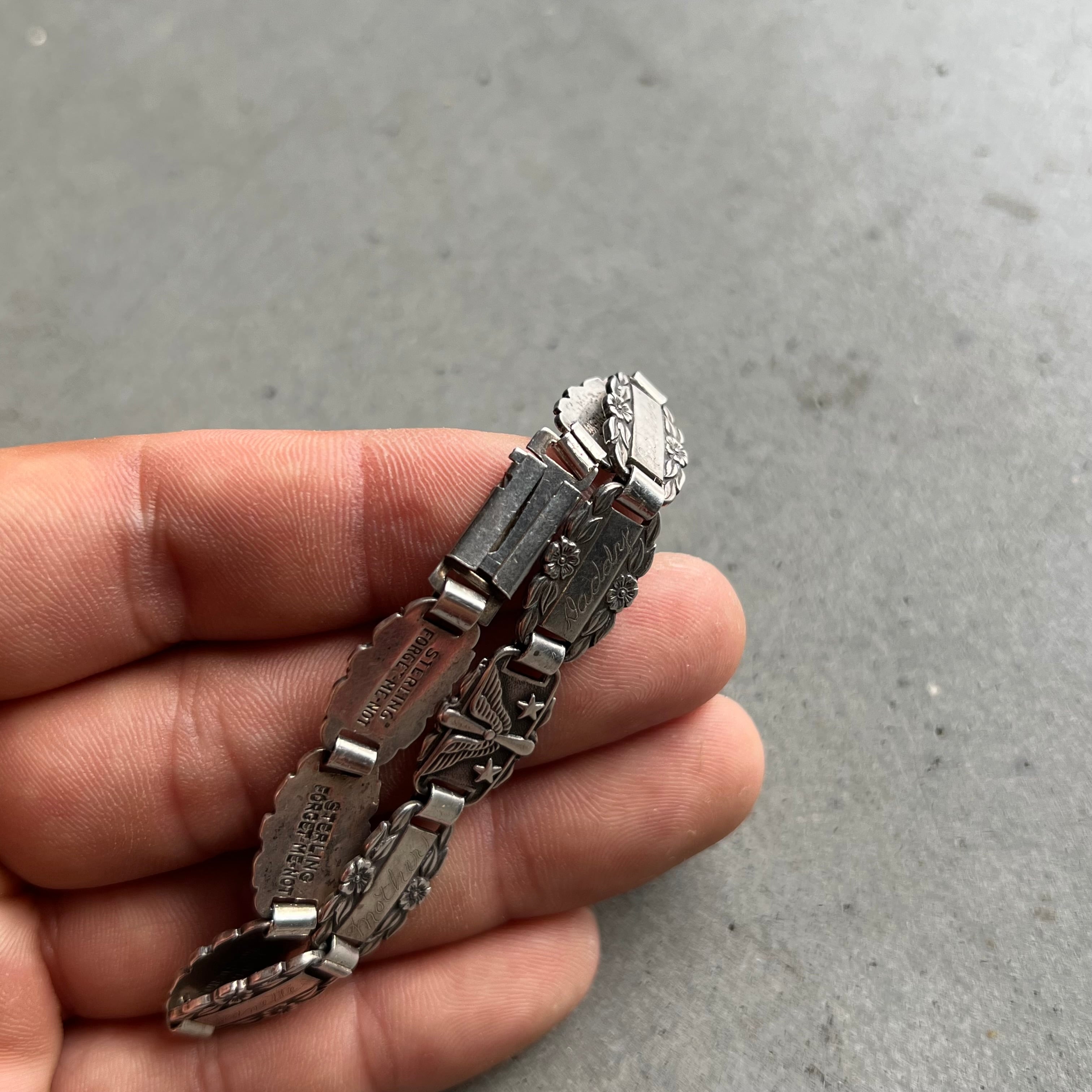 40s 大戦 スウィートハートジュエリー エアフォースバングルブレスレット 1940s WW2 USAAF SWEET HEART JEWELRY BRACELET | BUFF STOCK YARD