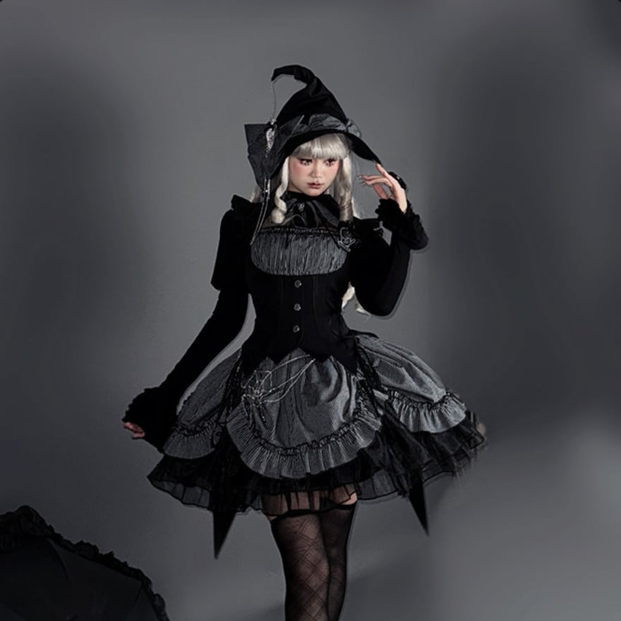 個性派!! フェルトハット ハロウィン 仮装 ゴシック ロリータ イタリア ゴスロリでハロウィンを楽しみたい！ロリータ初心者さんにもおすすめ