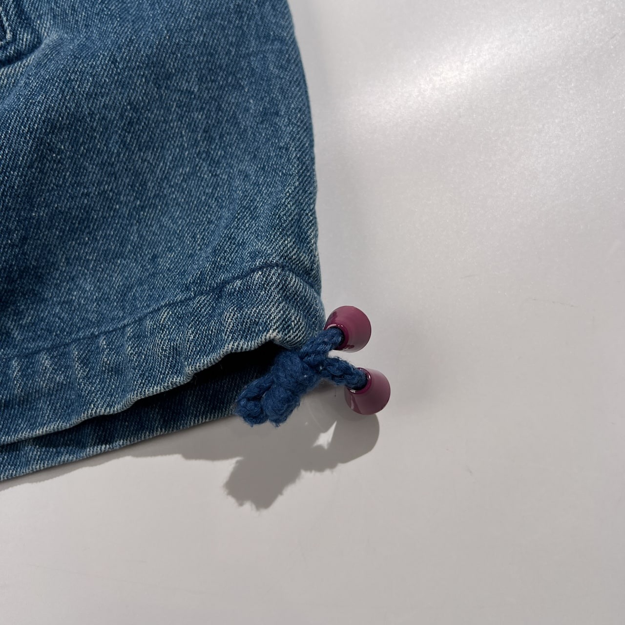 90s LEE VALLEY モックネック ハーフジップ プルオーバー デニム ジャケット アノラック サイズ S /ビンテージ