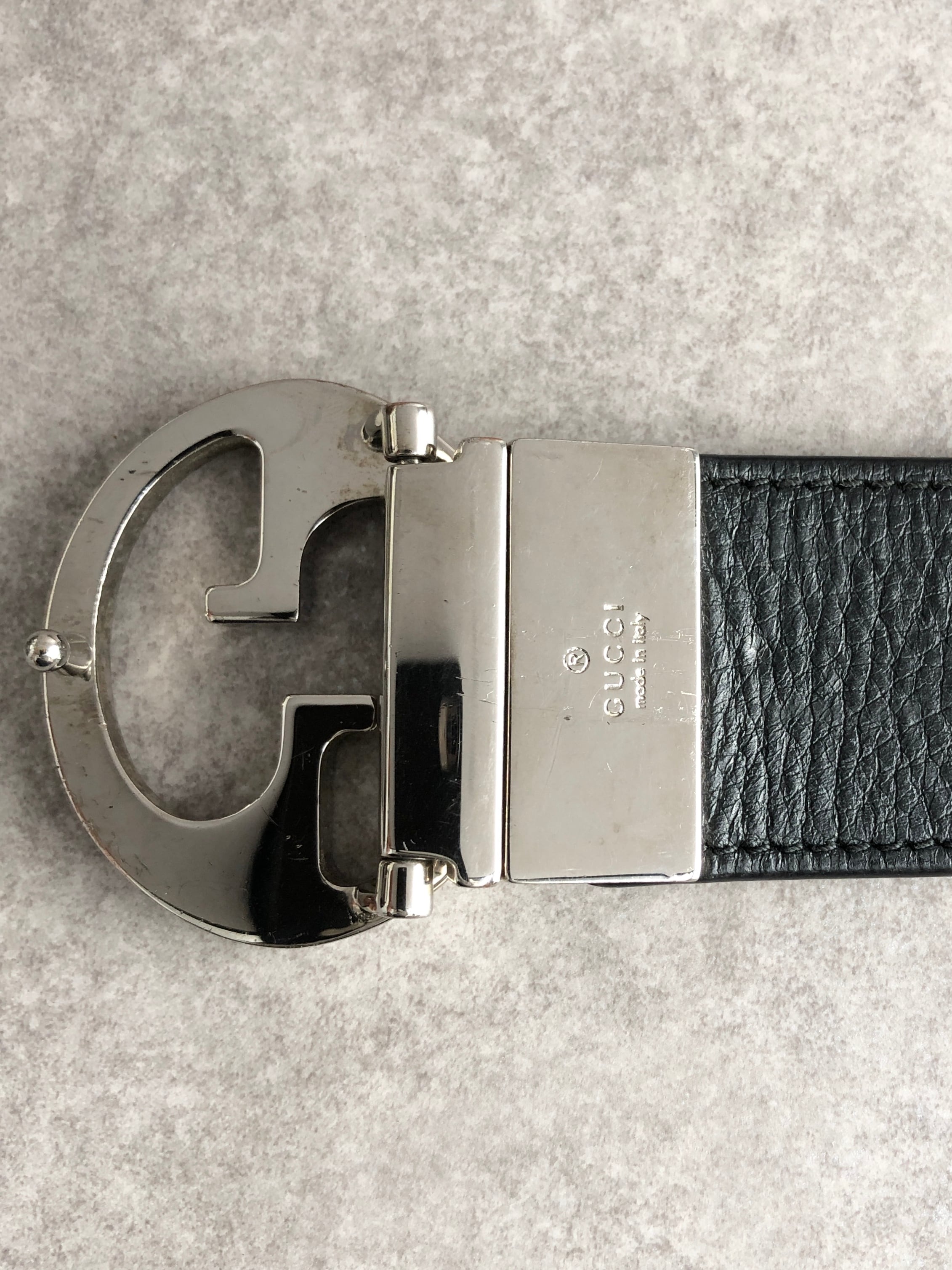 GUCCI グッチ ベルト ブラウン GGモチーフ レザー vintage