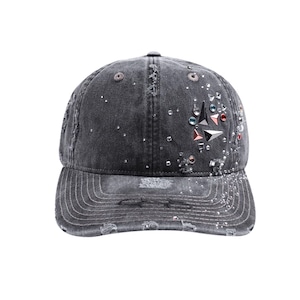 【DRIP4459】D4DS Washed Damaged Denim Cap