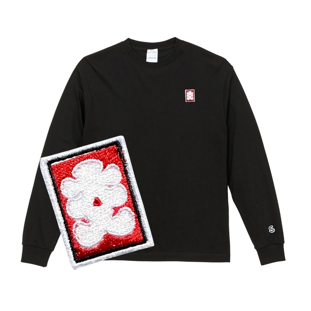 繁盛！繁盛！×Long Sleeve T-shirt/ブラック