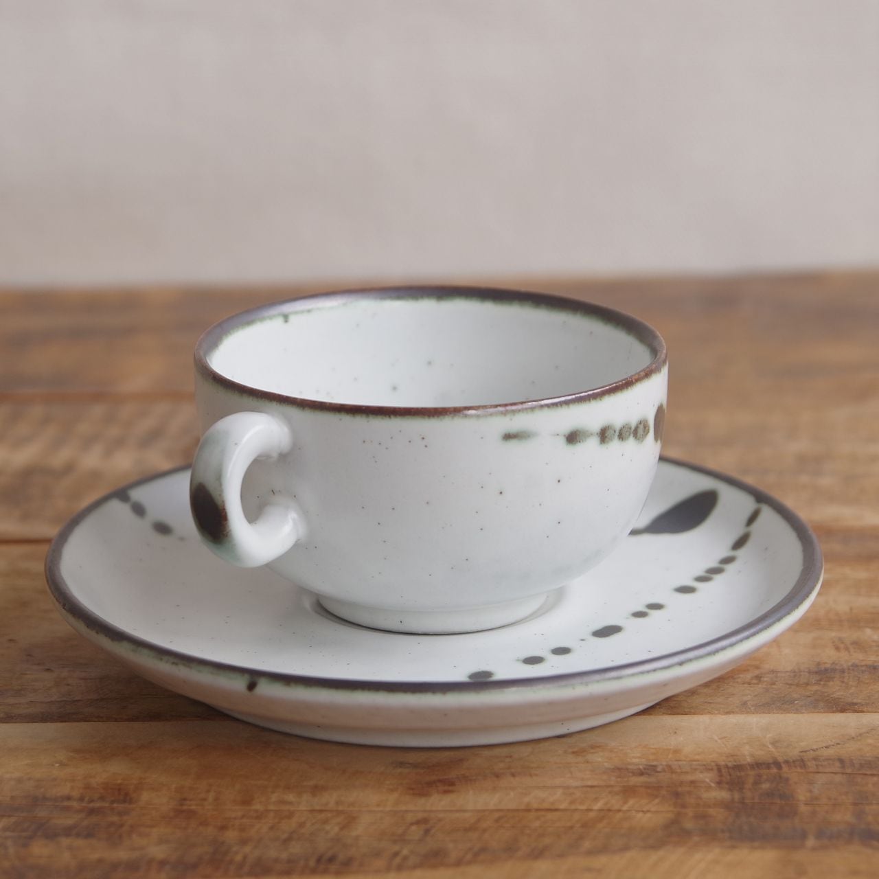 Gerzit ゲルツィット レトロモダン しずく柄 ティーカップ＆ソーサー
