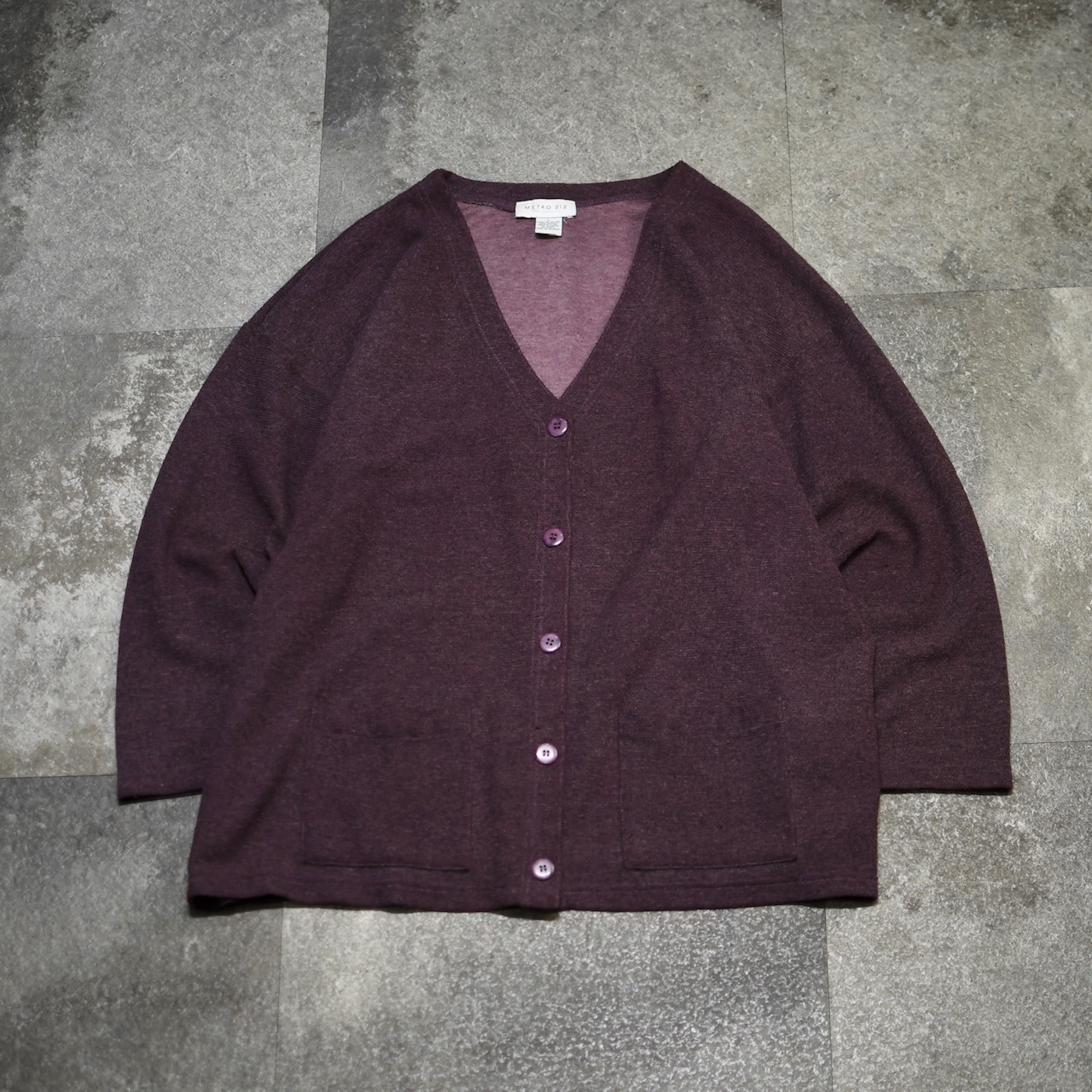 METRO 212 burgundy cardigan