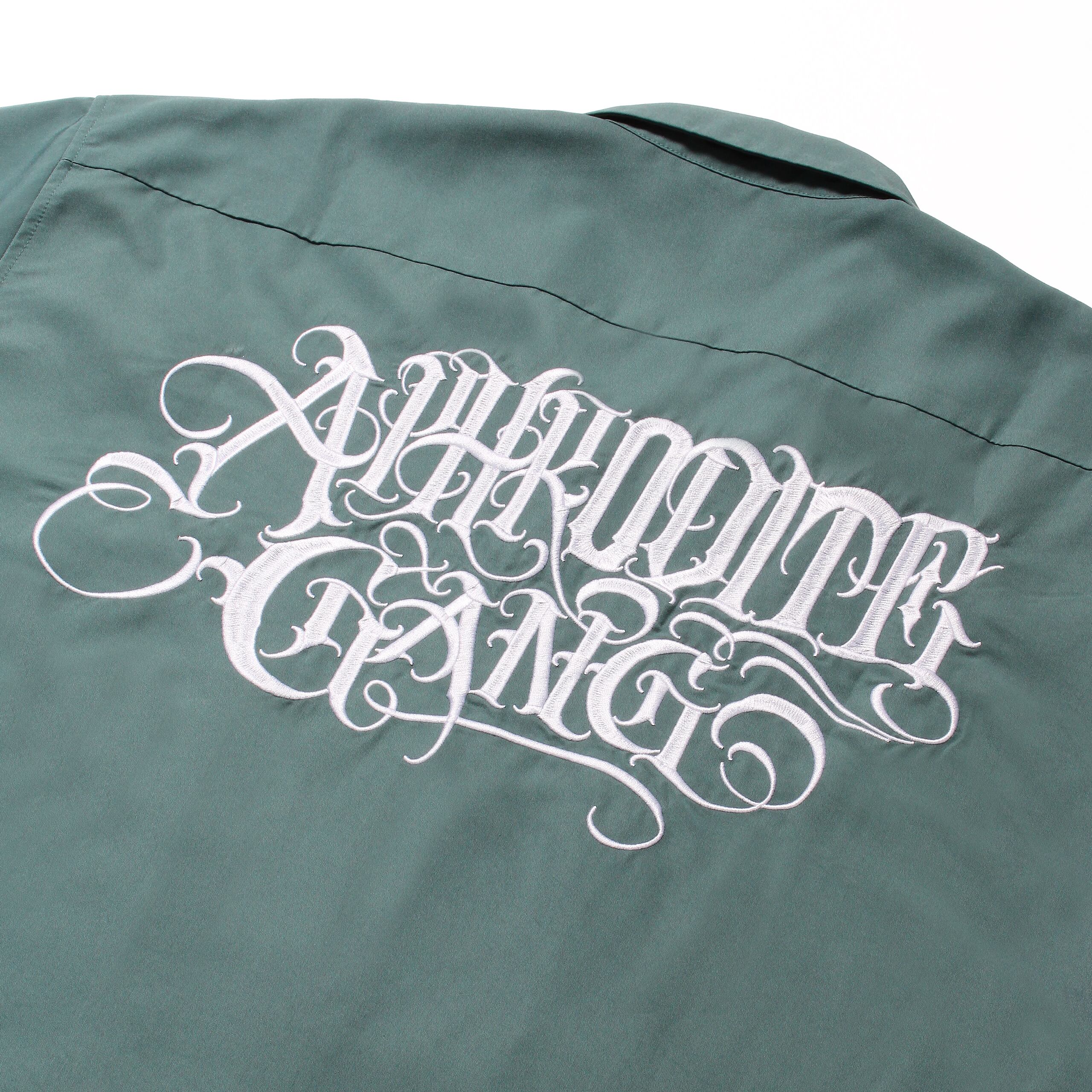 CLASSIC LOGO L/S OPEN COLLAR SHIRT | APHRODITEGANG HOLDINGS