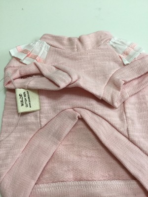 ３。犬 服 韓国 Tシャツ ネイビー ピンク 袖あり セーラー風 春 夏物