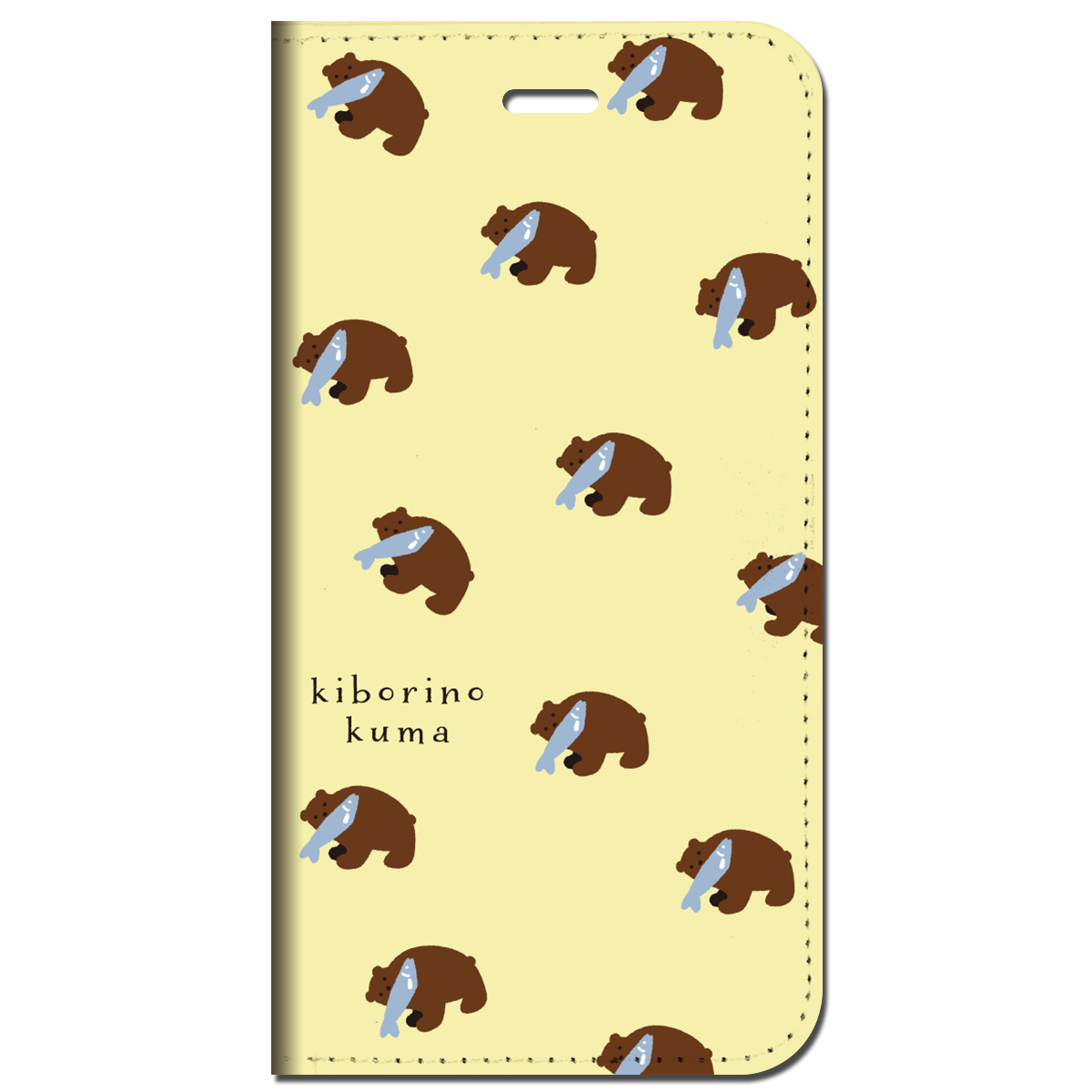 iPhone対応 スマホ 手帳型ケース 木彫りの熊 いっぱい 日本 伝統 【iPhone16 / iPhone16e / iPhoneSE 他 iPhone各機種対応】 st39