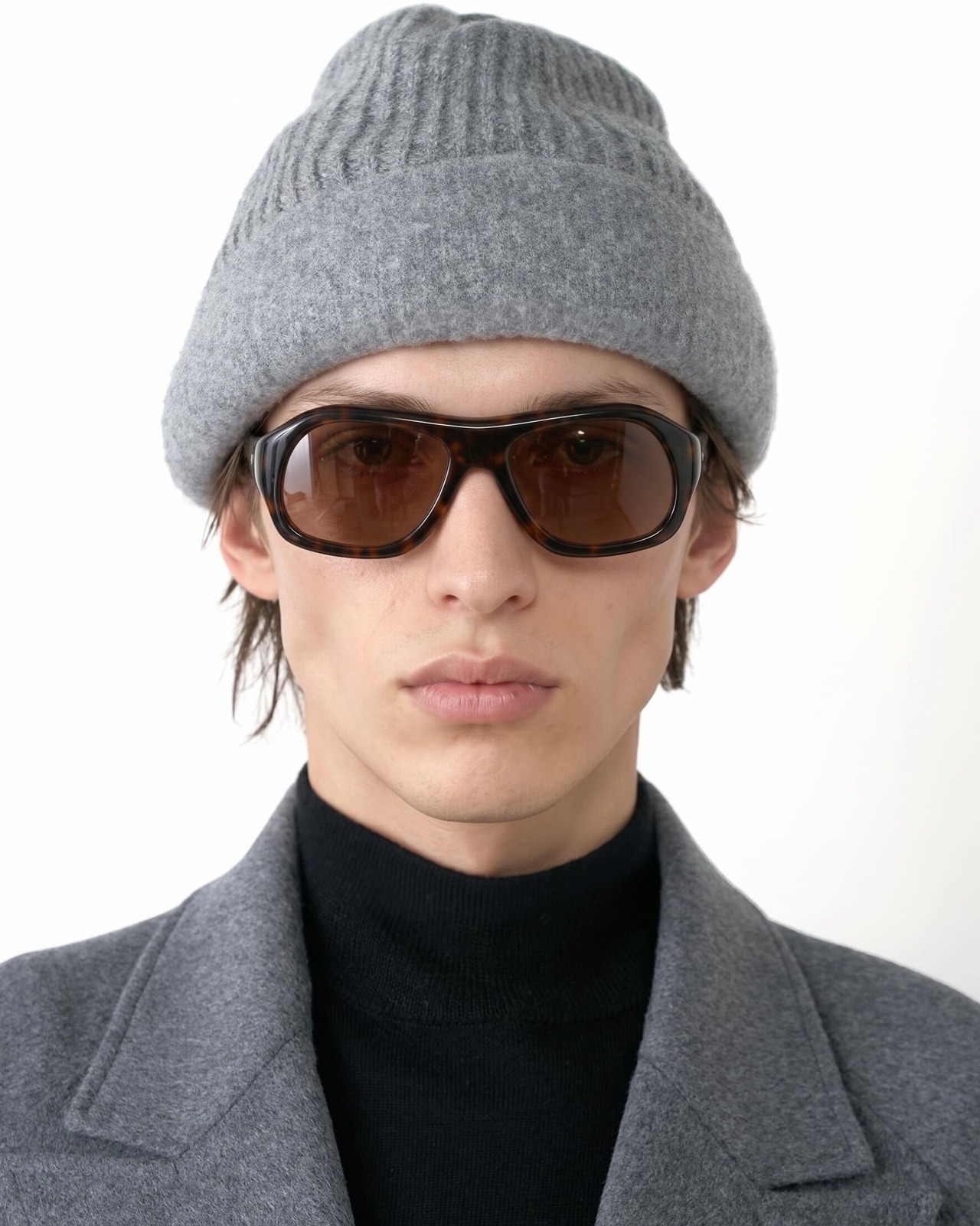 HED MAYNER "KNITWEAR HAT〔GREY〕"