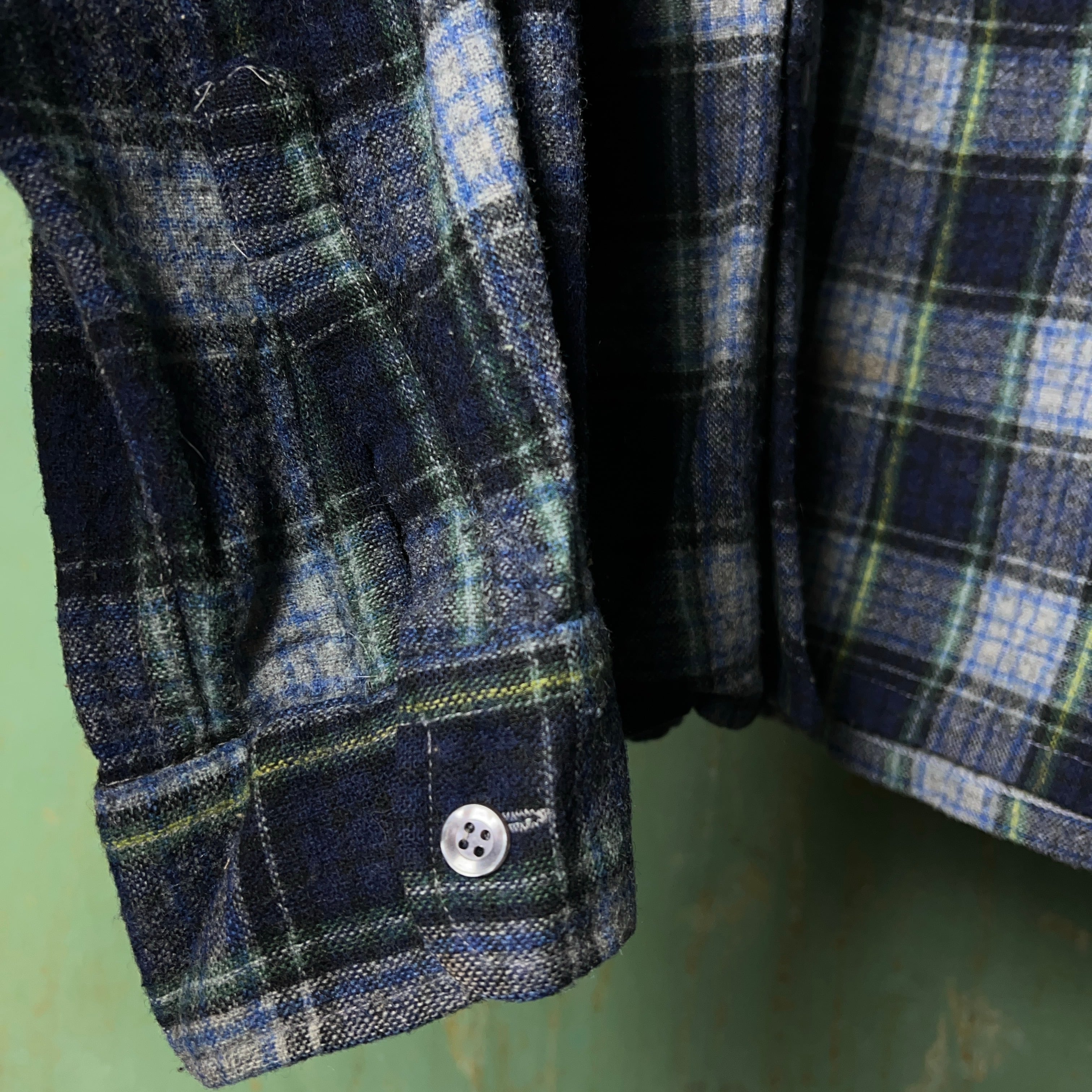 70's~80's Wool Shire Plaid Wool Shirt 70年代 80年代 ウールシャツ