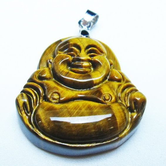 イエロータイガーアイ ペンダント 布袋様 タイガーアイ 一点物 メール便可 [M便 1/20] 112-11445