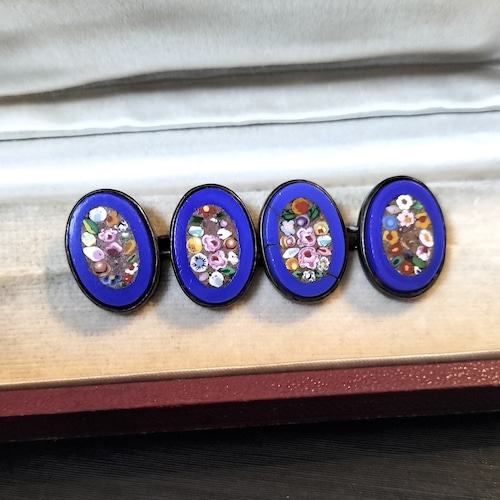 Antique Italian Micromosaic Cufflinks