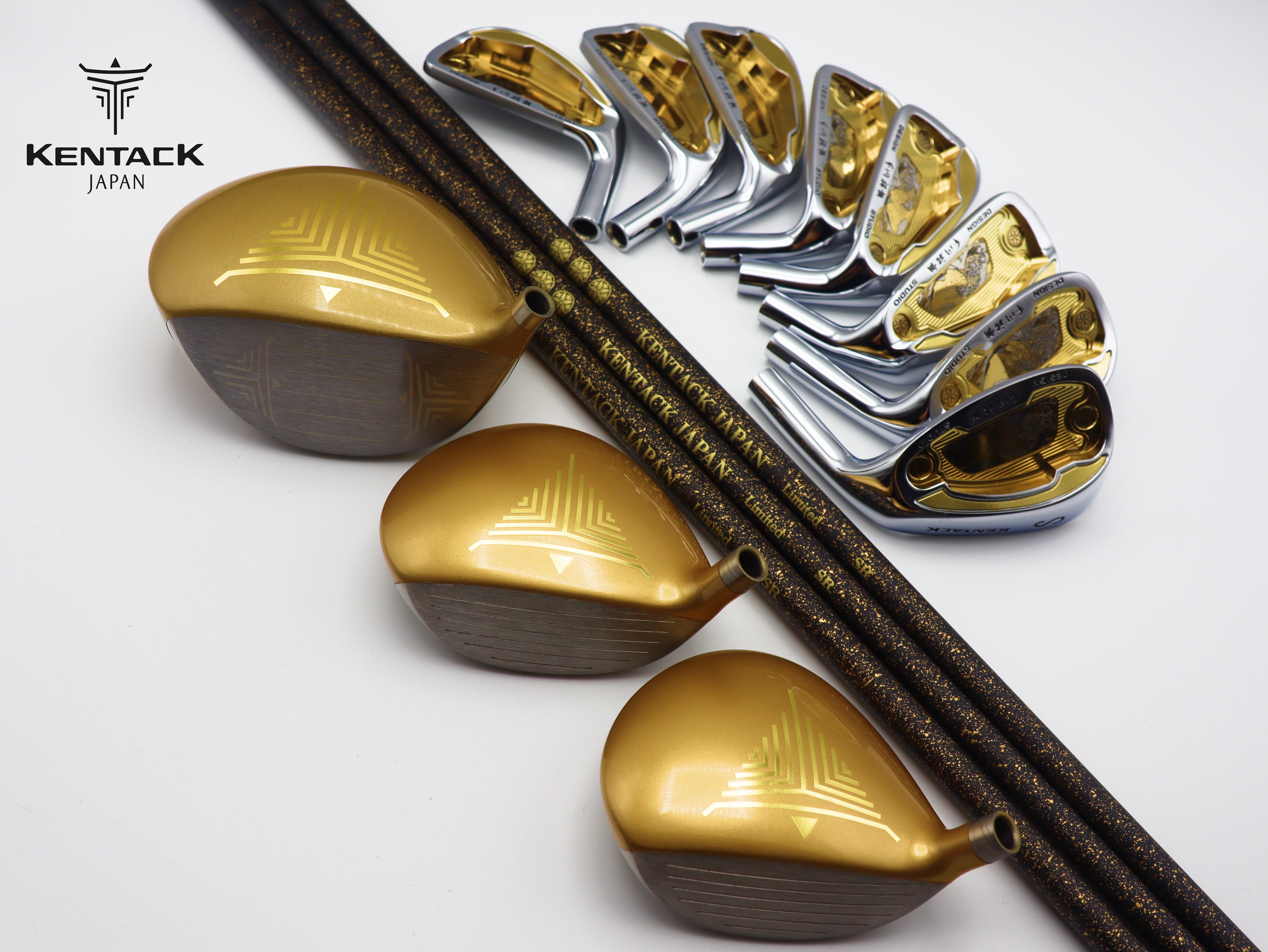 #909 3家紋クラブ11本セット(ドライバー,3,5,5,6,7,8,9,P,A,S)