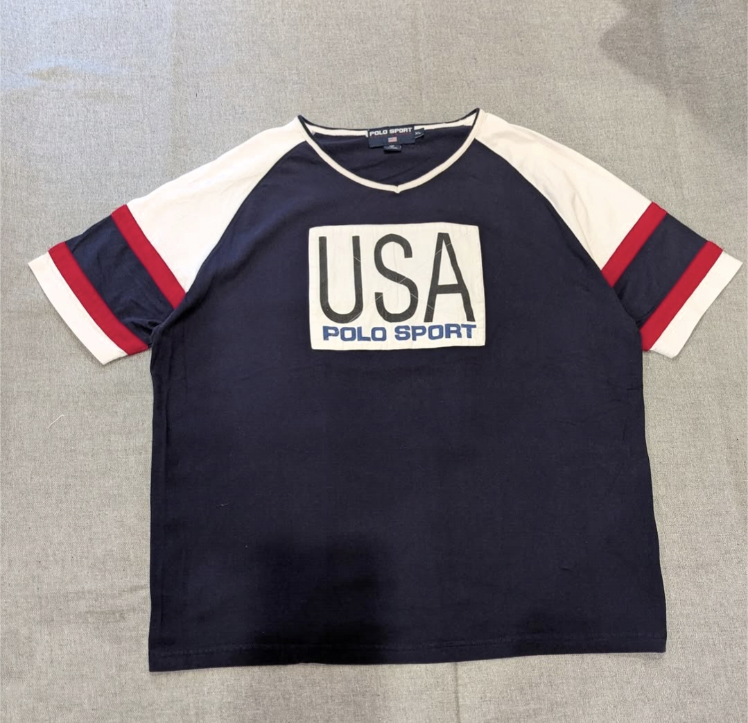 polo sport center patch tee 小岩店