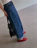 【新作5％OFF・3日間】Gathered Ribbon Ballet Flats_4colors