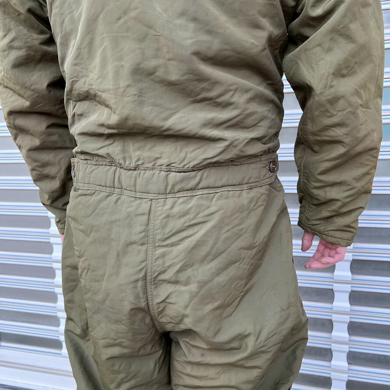 40s 米軍実物 U.S.NAVY 黒タグ AL-1 フライトスーツ カバーオール