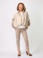 ヴィンテージサテン衿付きブルゾン(BRAHMIN)