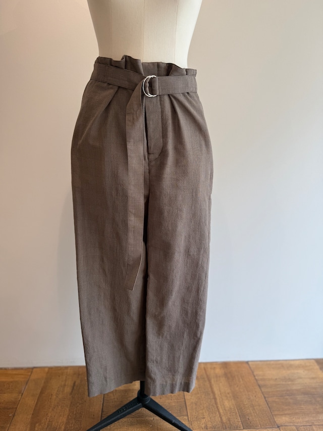 jonnlynx/JL226-PT1082 D-ring belted pants Glen Check