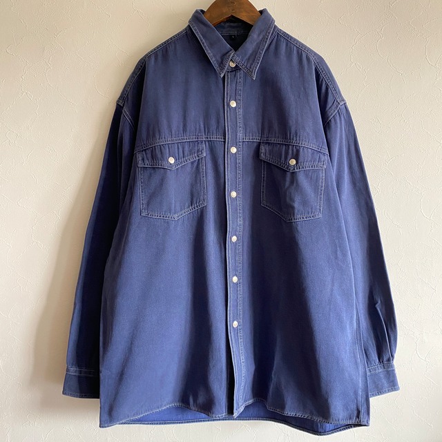 made in Germany  THE ORIGINAL McNeal  cotton long sleeves shirt {ドイツ製　THE McNeal　コットン　長袖シャツ 古着　メンズ USED} ユニセックス