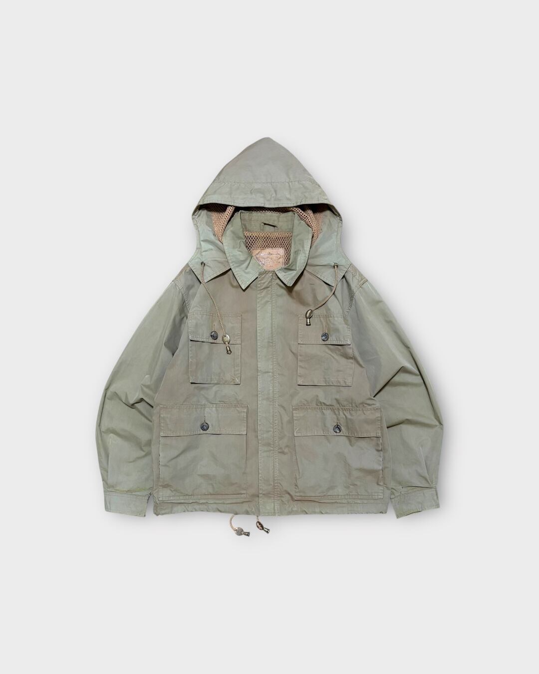 【VINTAGE】1990’s “Eddie Bauer” Fishing Jacket - Iridescent Olive